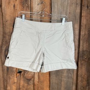 Ann Taylor Loft Khaki Cuffed Shorts- Size 6